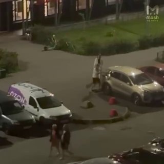 Пьяный дебош братьев: погром автомобилей после спора о детях